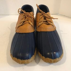 LL Bean  Waterproof Duck Boots VTG Blue Rare 9